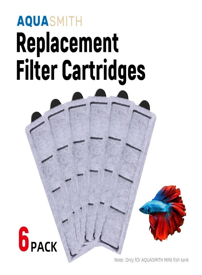 AQUASMITH Small Filter Cartridge Compatible Filters, Aquarium Fish Tank Filter Cartridges Replacement for Aquarium Filters Size 2.5/6 - Image 2